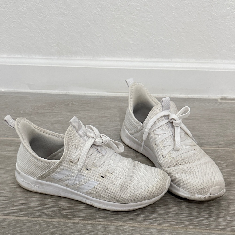 adidas Women's White Cloudfoam Sneakers